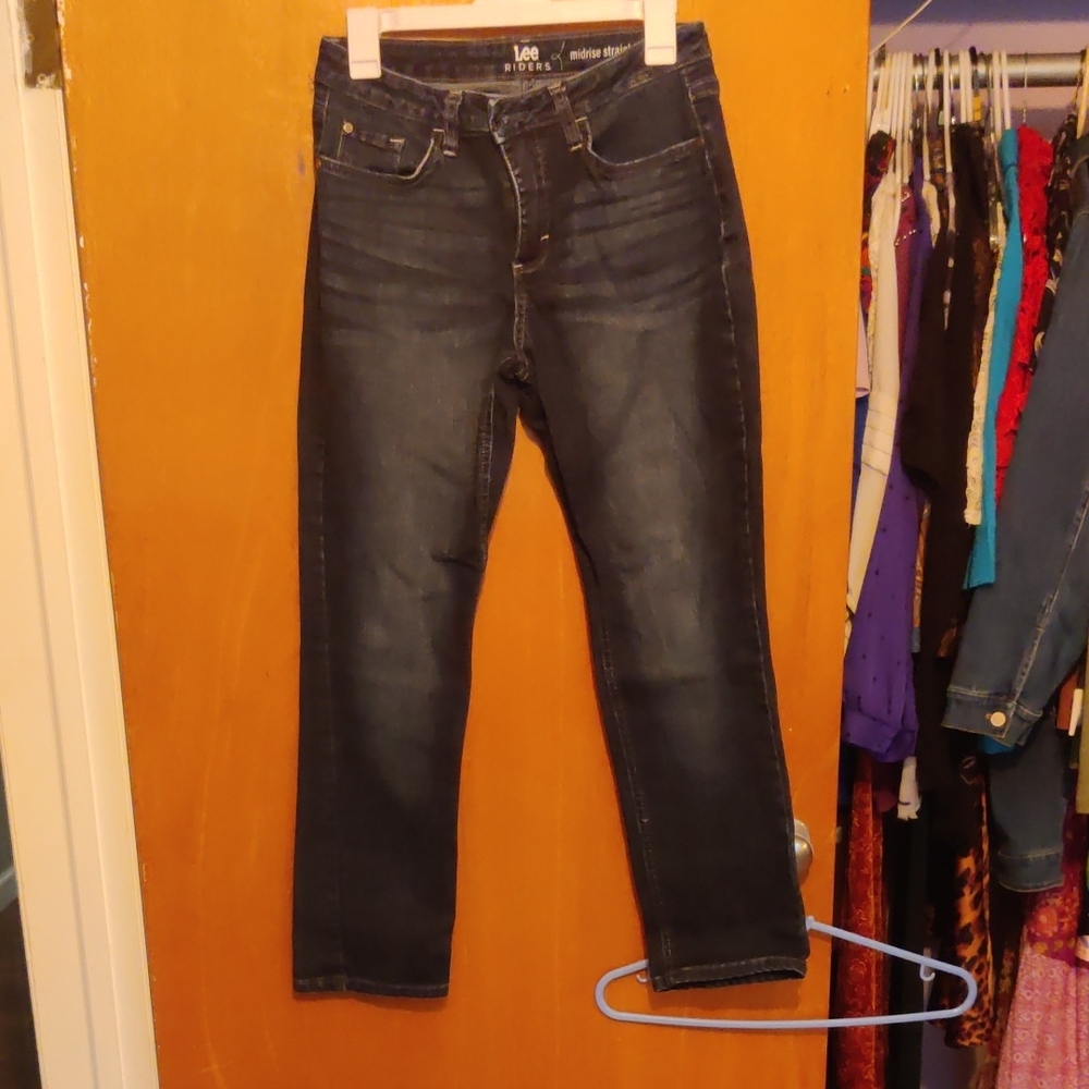 Lee Women's Straight Leg Jeans - Dark Blue